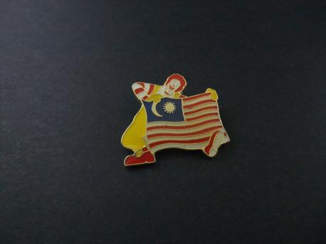 McDonalds Maleisië met vlag